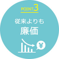 POINT3従来よりも廉価